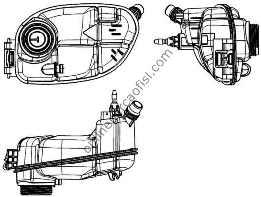 BEHR BHR CRT 65 000S | MERCEDES 117-176-246-X156 RADYATÖR YEDEK SU DEPOSU