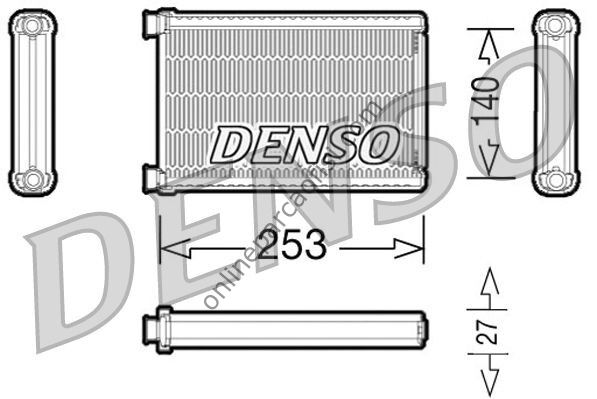 DENSO DRR05005 | BMW E81-E82-E87-E88-E90-E91-E92-E93-X1 E84 KALORIFER RADYATÖRÜ