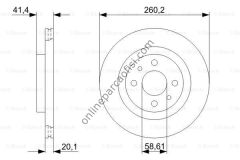 BOSCH 0986479346 | FIAT FREN DISKI
