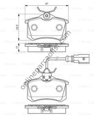 BOSCH 0986494025 | FORD GALAXY/SHARAN FREN BALATASI ARKA