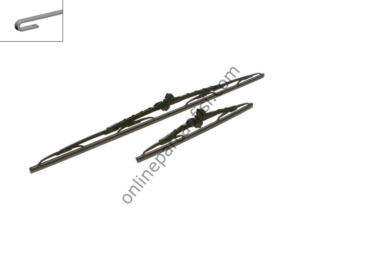 BOSCH 3397010299 | KORE TÜM MODELLER/I20/I30/SANTAFE/CEED SILECEK SÜPÜRGESI ÖN TAKIM