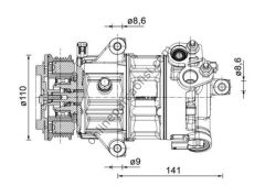BEHR ACP 1491 000P | FORD FOCUS/KUGA KLIMA KOMPRESÖRÜ