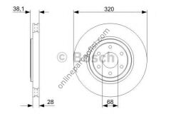 BOSCH 0986479357 | JAPON NAVARA (D40) (17`` Jant) : PATHFINDER (R51) 4WD 05-14 FREN DISKI ÖN