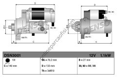 DENSO DSN3001 | FORD FIESTA/FOCUS/B-MAX MARS MOTORU