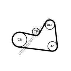 CONTITECH C 6PK1026K1 | VW GOLF7-A3-LEON-CADDY-TIGUAN V KAYIS SETI