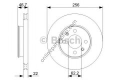 BOSCH 0986479367 | KORE ACCENT ERA/I20/RIO FREN DISKI ÖN