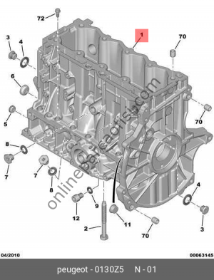 PSA 0130.Z5 | 207/307/206/206+ MOTOR BLOGU