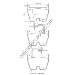 BREMBO High Performance AUDI A3/A4/A6/A8/Q3/R8, VW Phaeton Ön Fren Balatası