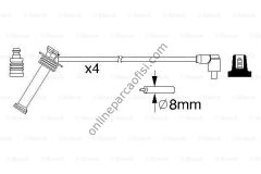 BOSCH 0986357208 | FORD FOCUS/C-MAX/FIESTA/MONDEO/B-MAX/MAZDA 2/VOLVO C30-S40-V50 BUJI KABLOSU TAKIM
