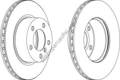 FERODO DDF1229 | BMW E81-E82-E87-E88-E90 FREN DISKI ÖN