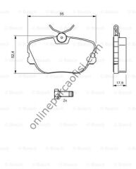 BOSCH BCH 0986494058 | MERCEDES 201-E30BMW FREN BALATASI ÖN
