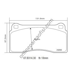 BREMBO SPORT PAD AUDI / FERRARİ ÖN BALATA