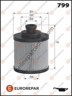 EUROREPAR 1637766080 | OPEL ASTRA J CORSA D MERIVA B AVEO T300 YAG FILTRESI