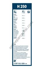 BOSCH 3397011629 | FIAT SEDICI / C4 SILECEK SÜPÜRGESI ARKA