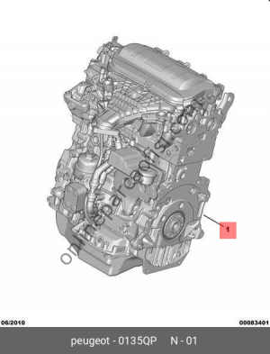 OE-PSA 0135.QP | PSA 308/407/3008 KOMPLE MOTOR