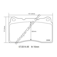 BREMBO SPOR PAD MİTSUBİSHİ ÖN BALATA