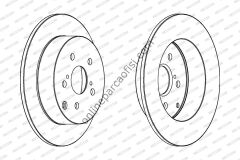 FERODO DDF1419 | JAPON COROLLA (E12) FREN DISKI ARKA