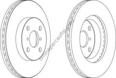 FERODO DDF158 | RENAULT CLIO-KANGO-MEGAN-THALIA FREN DISKI ÖN