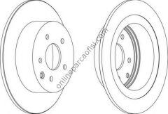 FERODO DDF1590 | JAPON QASHQAI (J10) : JUKE (F15) 10- FREN DISKI ARKA