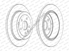 FERODO DDF1578C | BMW FREELANDER 2 FREN DISKI ARKA