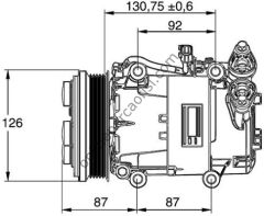 BEHR ACP 54 000P | FORD FOCUS/C-MAX KLIMA KOMPRESÖRÜ