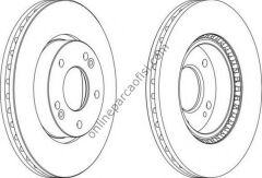 FERODO DDF1619 | KORE IX20/I30/SONATA/TUCSON/SPORTAGE/CEED/CERATO/VENGA/SOUL FREN DISKI ÖN