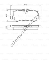 BOSCH BCH 0986494148 | BMW LAND ROVER RANGE DISCOVERY SPORT - III IV FREN BALATASI ARKA