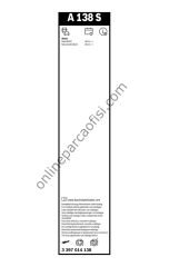 BOSCH 3397014138 | VW FABIA SILECEK SÜPÜRGESI ÖN TAKIM