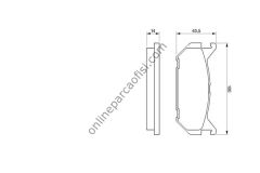 BOSCH 0986424266 | JAPON 626 (GE) FREN BALATASI ARKA