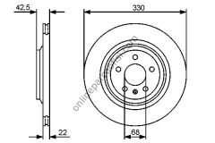 BOSCH 0986479457 | VW A6 FREN DISKI ARKA