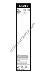 BOSCH 3397014179 | MERCEDES W447 SILECEK SÜPÜRGESI ÖN TAKIM