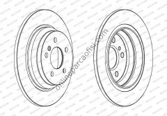 FERODO DDF1770C | MERCEDES 221-230 FREN DISKI ARKA