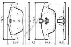 BOSCH 0986494162 | MERCEDES W204 FREN BALATASI ARKA