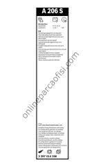 BOSCH 3397014206 | MERCEDES W246-242-247 SILECEK SÜPÜRGESI ÖN TAKIM