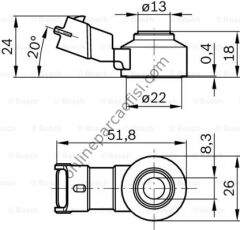 BOSCH 0261231176 | FIAT VURUNTU SENSÖRÜ