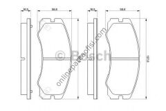 BOSCH BCH 0986424366 | OPEL FRONTERA A FREN BALATASI ÖN