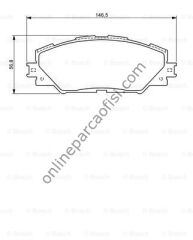 BOSCH 0986494174 | JAPON RAV4 (A3, A4) FREN BALATASI ÖN