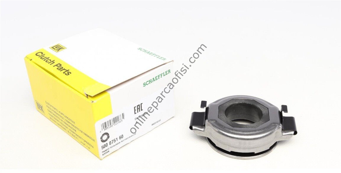 LUK 500 0751 60 | JAPON XTRAIL (T30) : PRIMERA (P12) 2.0 2.2 DCI 02-07 ALMERA (N16) 6MT 03-06 DEBRIYAJ RULMANI