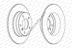 FERODO DDF249 | BMW E36-46 FREN DISKI ARKA