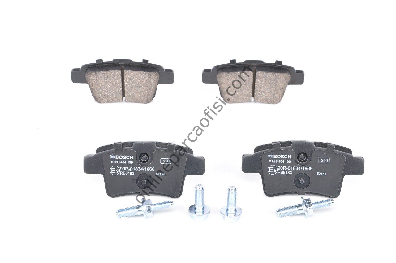 BOSCH 0986494199 | PSA C4 PICASSO FREN BALATASI ARKA