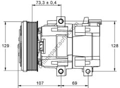 BEHR ACP 855 000P | FORD TRANSIT V 184 KLIMA KOMPRESÖRÜ