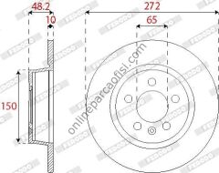 FERODO DDF2691C | VW A1 FREN DISKI ARKA