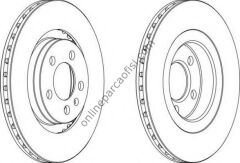 FERODO DDF928 | VW GOLF4-BORA-A3-TOLEDO-OCTAVIA FREN DISKI ÖN