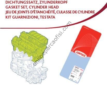 CORTECO 83417991 | OPEL CORSA B TAKIM CONTA ÜST
