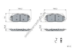 BOSCH 0986424429 | VW A4-A5-A6-A7-Q5-Q7 FREN BALATASI ÖN