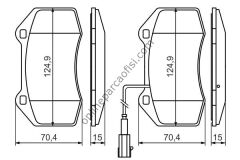 BOSCH 0986494228 | FIAT PUNTO-G.PUNTO-MITO FREN BALATASI ÖN