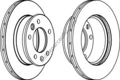 FERODO FCR228A | MERCEDES W901-902-903-904-909-LT35 FREN DISKI ÖN