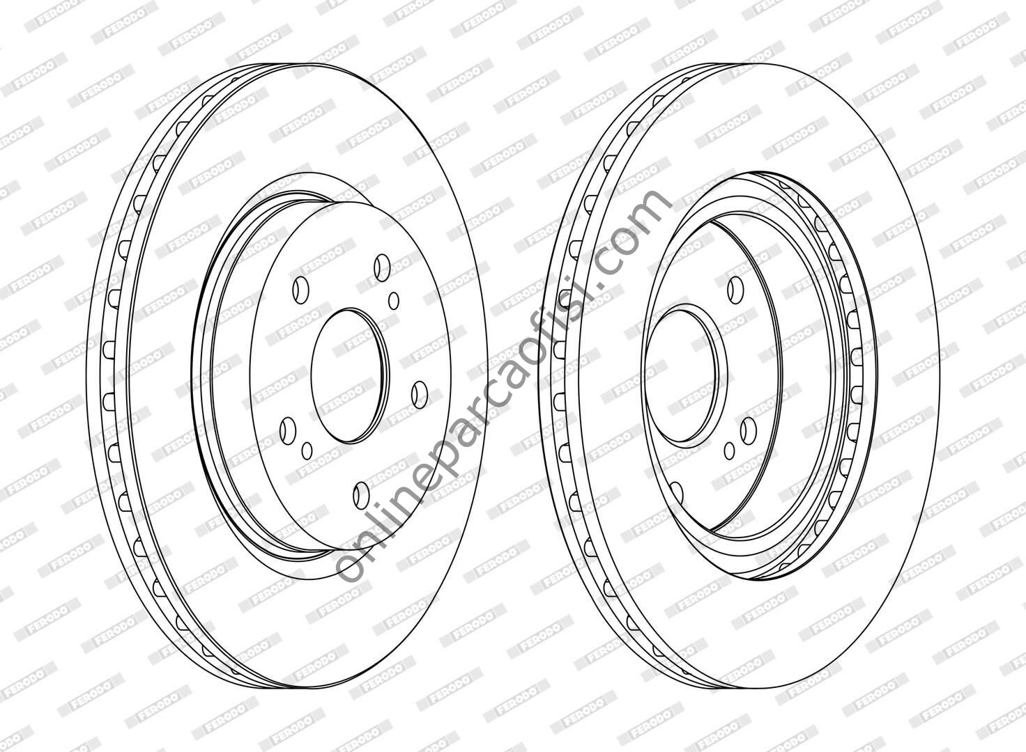 FERODO DDF1635C | JAPON GRAND VITARA (JT, TD) FREN DISKI ÖN
