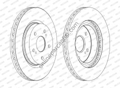 FERODO DDF1635C | JAPON GRAND VITARA (JT, TD) FREN DISKI ÖN