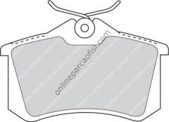 FERODO FDB1083 | VW GOLF3-GOLF4-GOLF5-JETTA-PASSAT-A3-TOLEDO-OCTAVIA FREN BALATASI ARKA